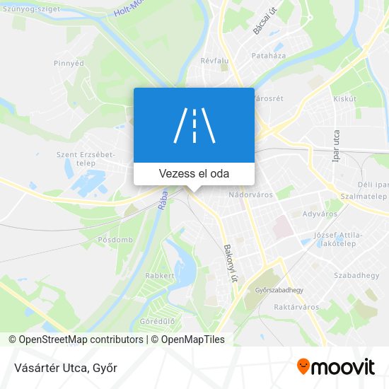 Vásártér Utca térkép