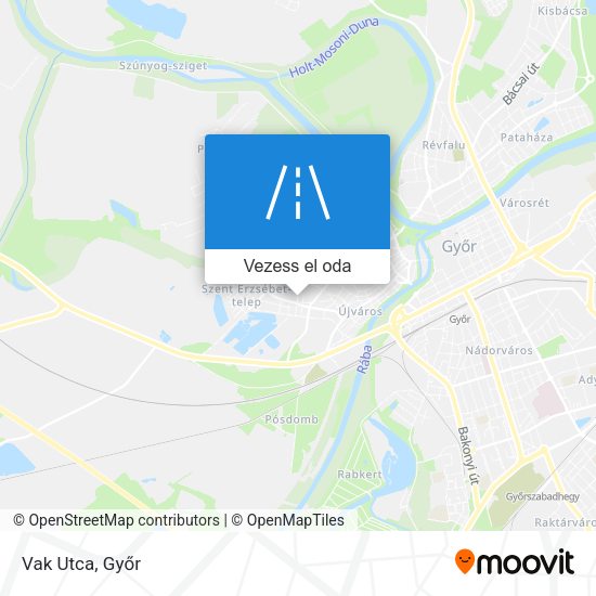 Vak Utca térkép