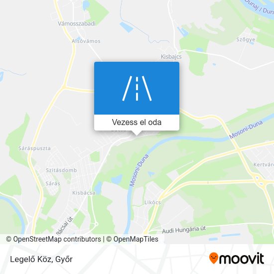 Legelő Köz térkép
