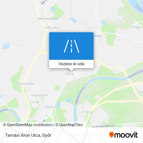 Tamási Áron Utca térkép