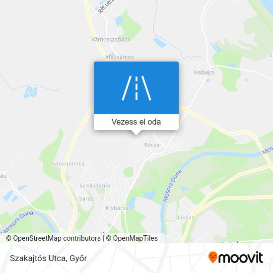 Szakajtós Utca térkép