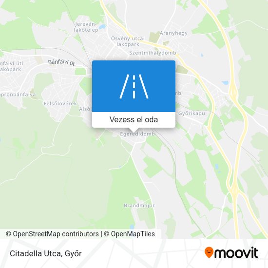 Citadella Utca térkép