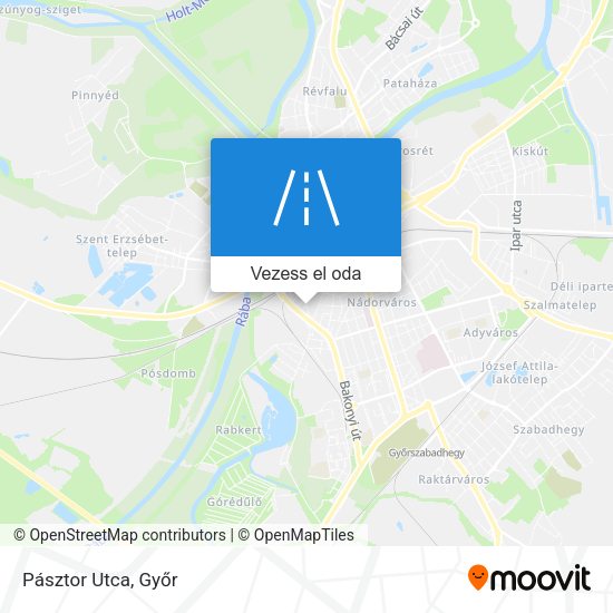 Pásztor Utca térkép