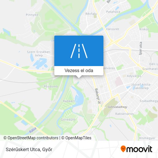 Szérűskert Utca térkép