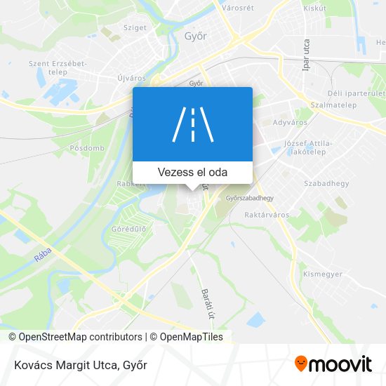 Kovács Margit Utca térkép