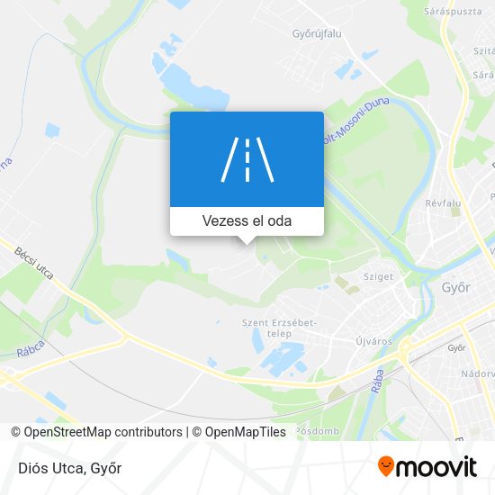 Diós Utca térkép