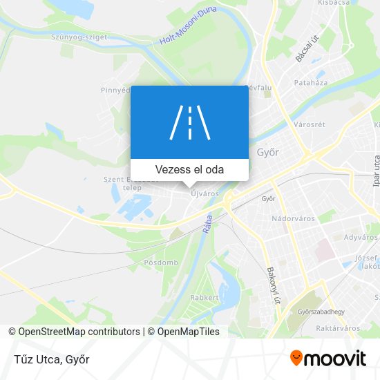 Tűz Utca térkép