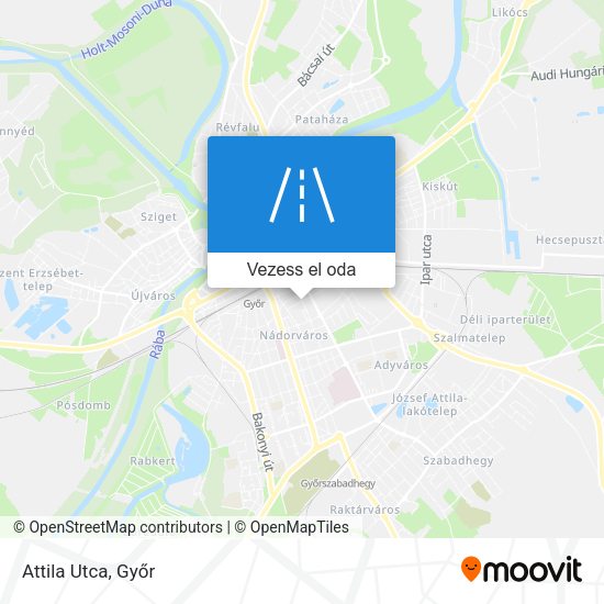 Attila Utca térkép