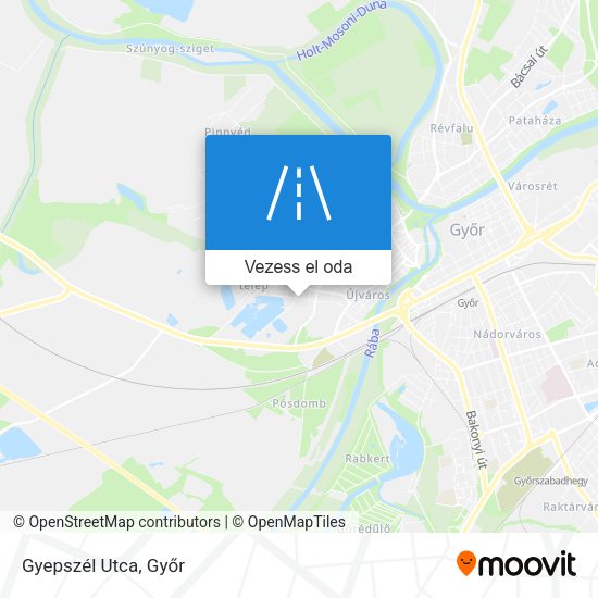 Gyepszél Utca térkép
