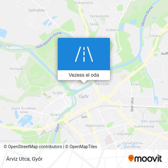 Árvíz Utca térkép