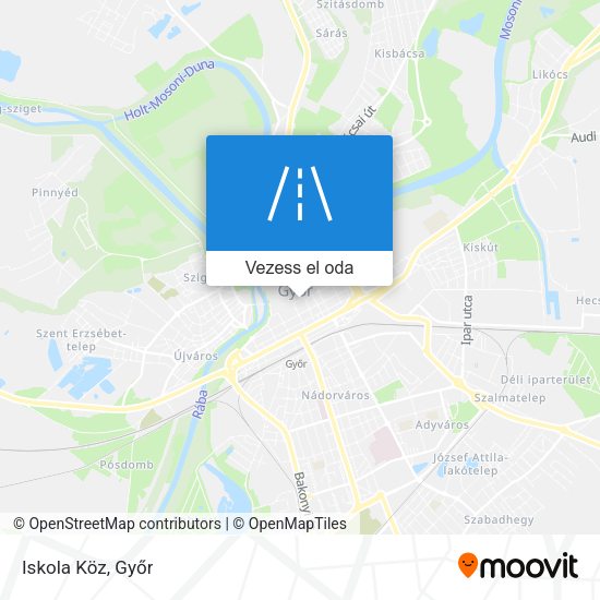 Iskola Köz térkép