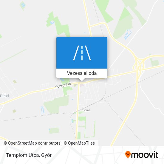 Templom Utca térkép