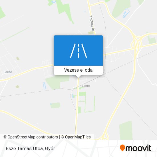 Esze Tamás Utca térkép
