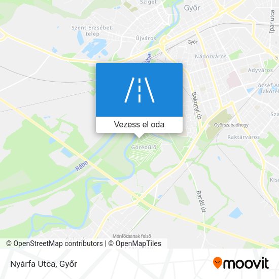 Nyárfa Utca térkép