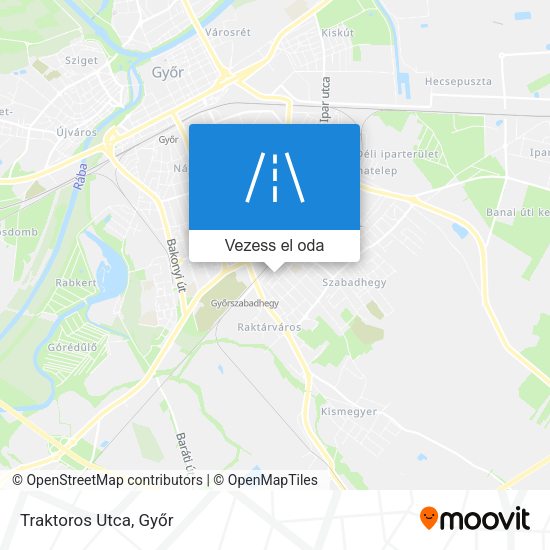 Traktoros Utca térkép