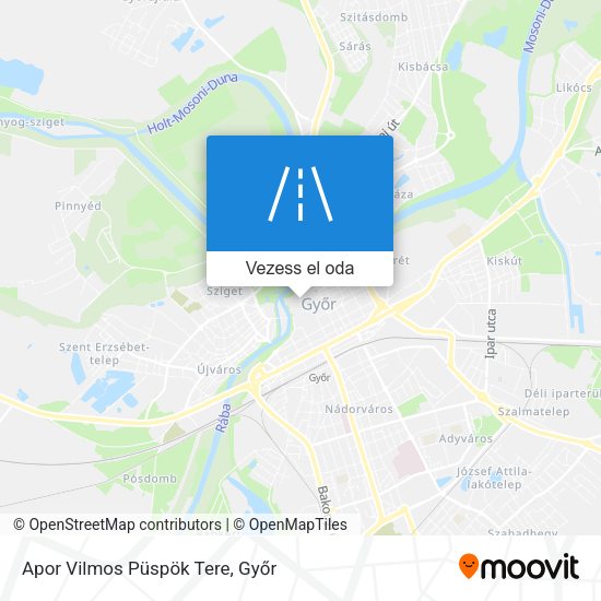 Apor Vilmos Püspök Tere térkép