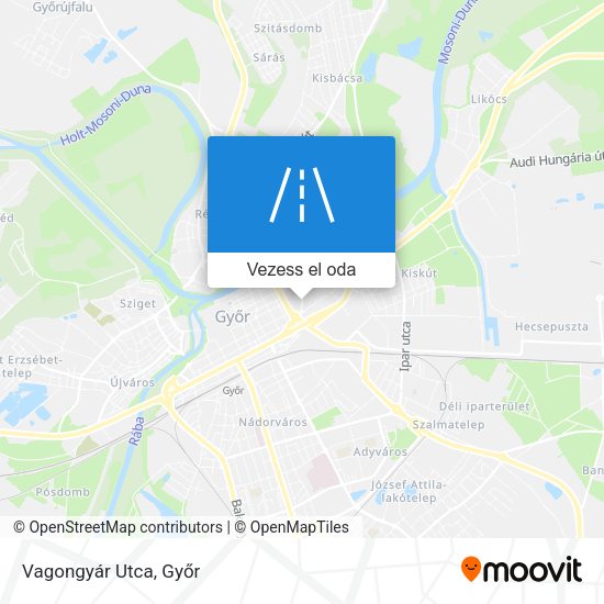 Vagongyár Utca térkép