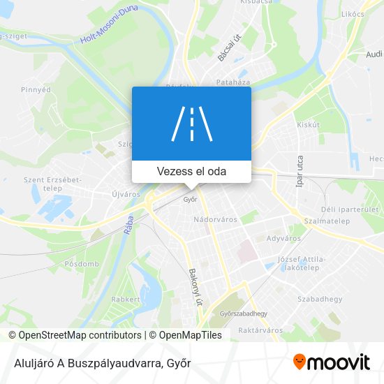 Aluljáró A Buszpályaudvarra térkép