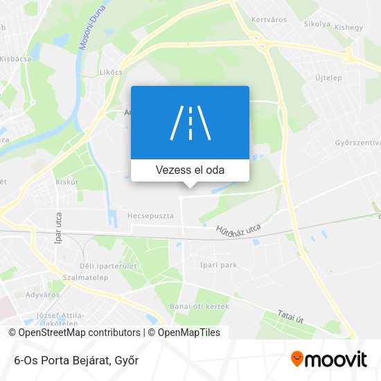 6-Os Porta Bejárat térkép