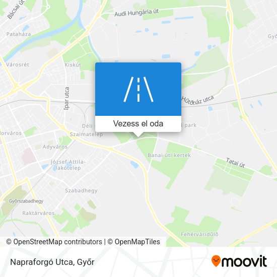 Napraforgó Utca térkép