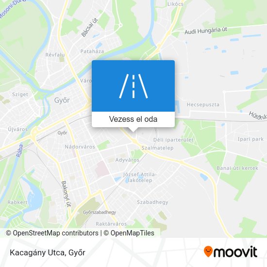 Kacagány Utca térkép