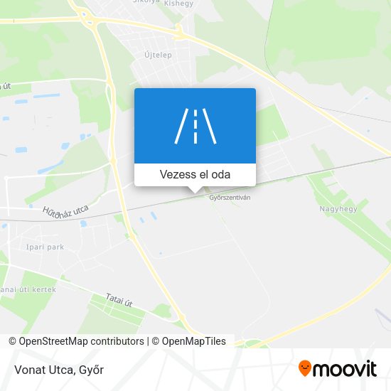 Vonat Utca térkép