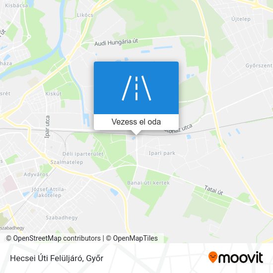 Hecsei Úti Felüljáró térkép