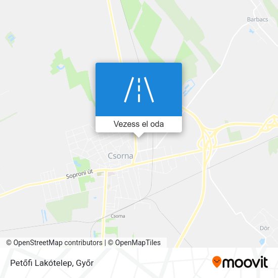 Petőfi Lakótelep térkép