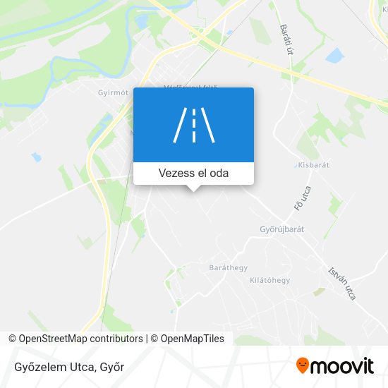 Győzelem Utca térkép