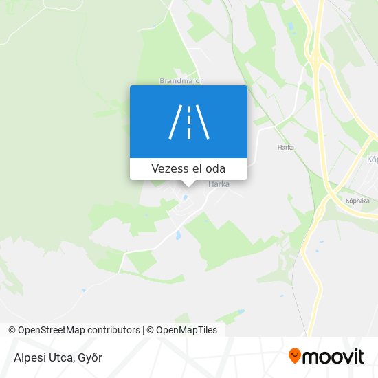Alpesi Utca térkép
