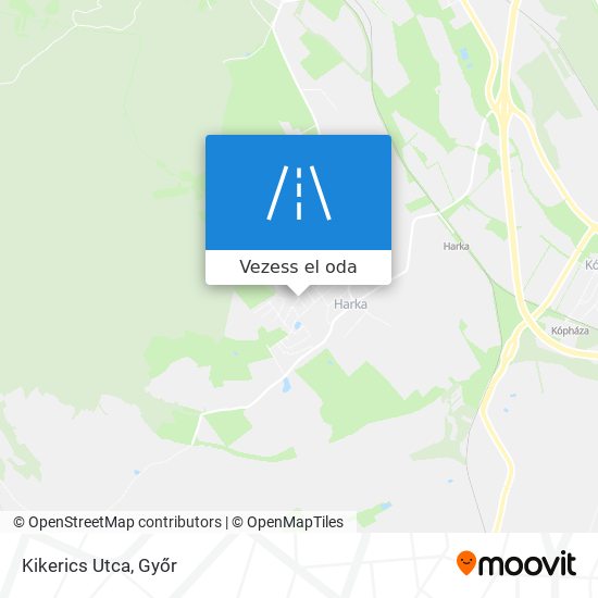 Kikerics Utca térkép