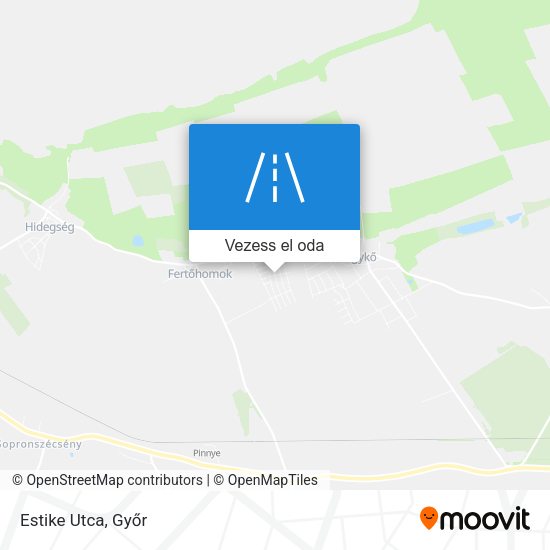 Estike Utca térkép