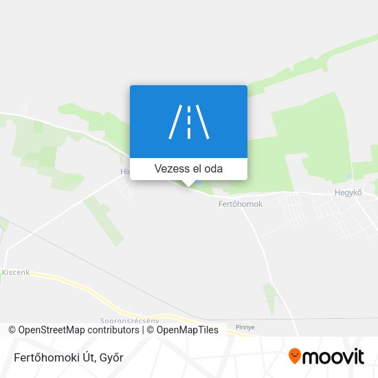Fertőhomoki Út térkép