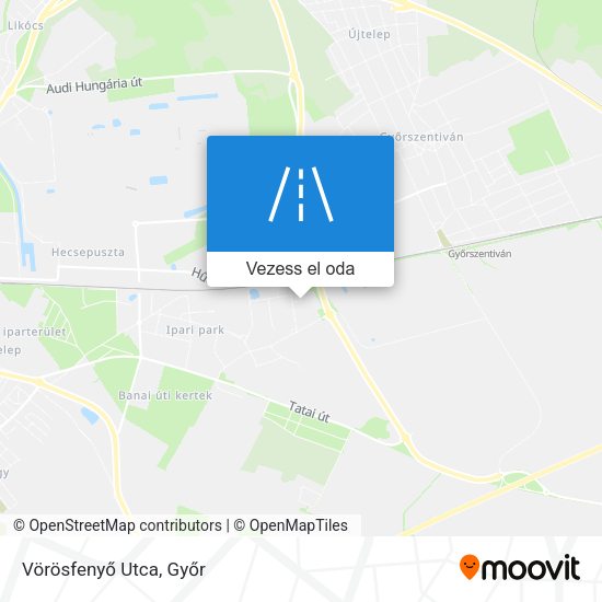 Vörösfenyő Utca térkép