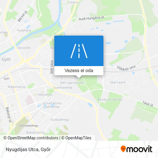 Nyugdíjas Utca térkép