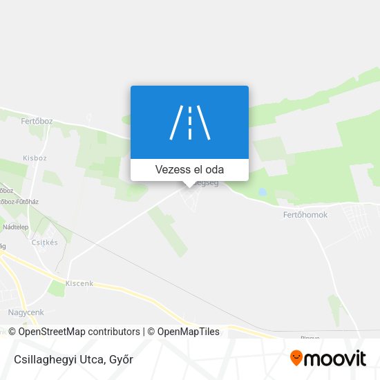 Csillaghegyi Utca térkép