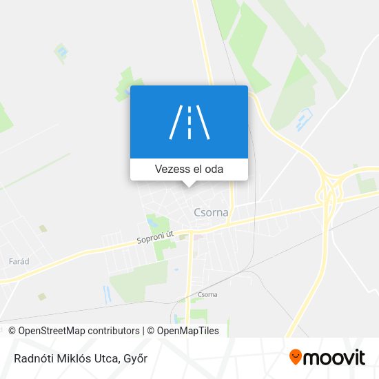 Radnóti Miklós Utca térkép