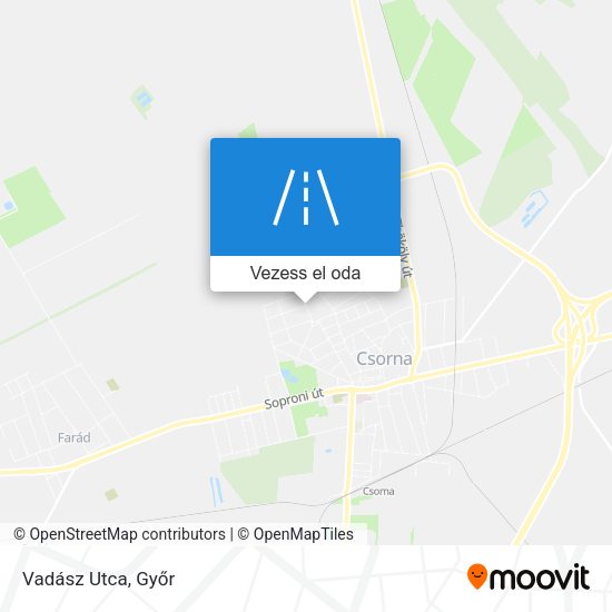 Vadász Utca térkép