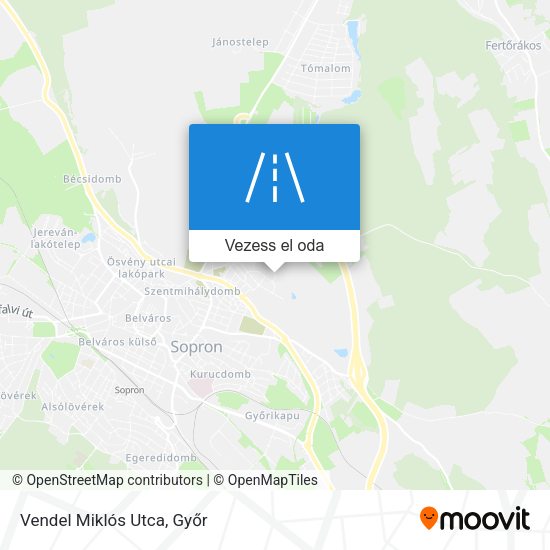 Vendel Miklós Utca térkép