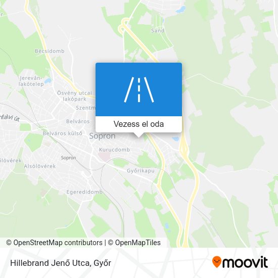 Hillebrand Jenő Utca térkép