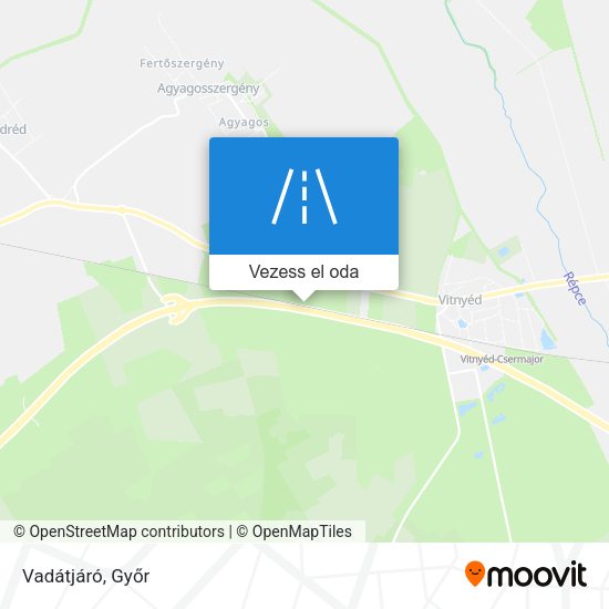 Vadátjáró térkép