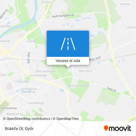 Bükkfa Út térkép