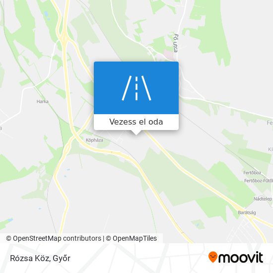 Rózsa Köz térkép