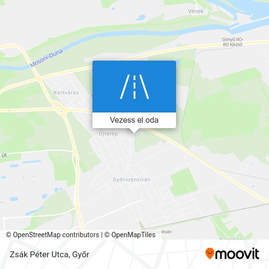 Zsák Péter Utca térkép