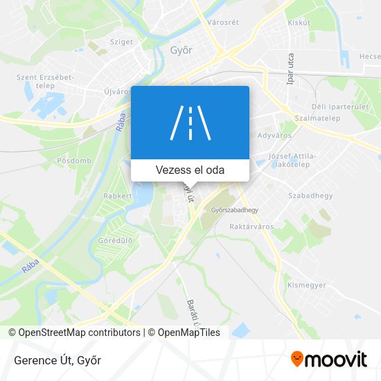 Gerence Út térkép