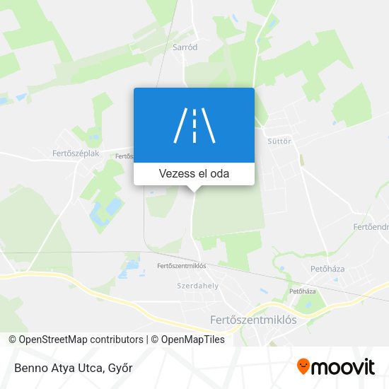 Benno Atya Utca térkép