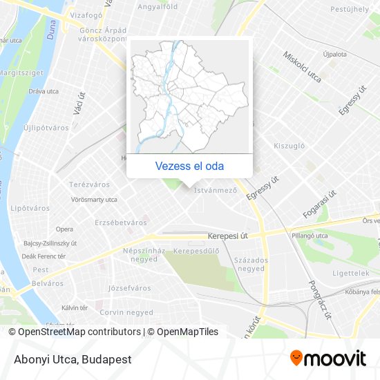 Abonyi Utca térkép