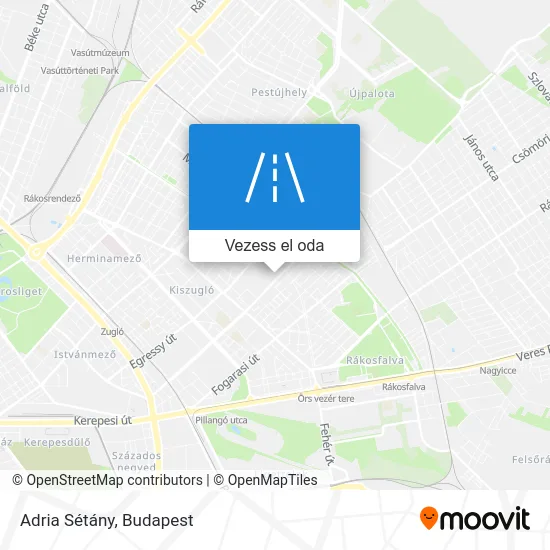 Adria Sétány térkép