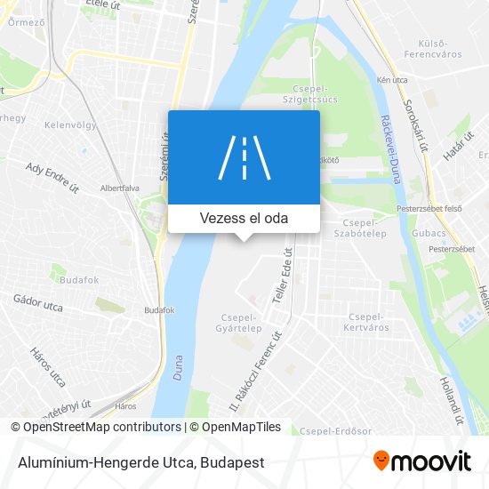 Alumínium-Hengerde Utca térkép