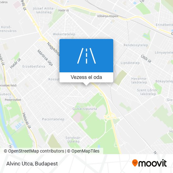 Alvinc Utca térkép